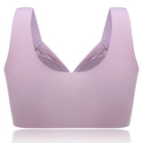 Deep Plunge Embroidered Full Cup Wireless Bras - Green