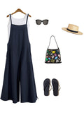 Women’s Loose Fit Wide Leg Jumpsuit Dungarees