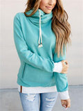 Women's Sports Sweet Long Sleeve Pullover Front Pocket Hoodies