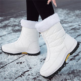 Warm Fur Lined Waterproof Winter Snow Boots for Women
