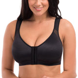Ultra-Soft Adjustable Front Closure Underwire-Free Supported Sports Bra