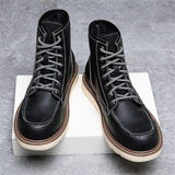 Men's Autumn Winter Vintage Plus Size Cargo Boots