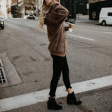 Cool Street Style Fleece Hoodies for Women