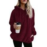 Cool Street Style Fleece Hoodies for Women
