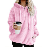 Cool Street Style Fleece Hoodies for Women