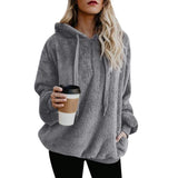 Cool Street Style Fleece Hoodies for Women