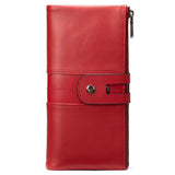 Women's Leather Multifunctional Clutch Fashion Antimagnetic Wallet