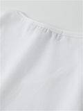 Men's Short Sleeve Solid Color Round Neck Cotton T-Shirt