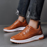 Men's Fashion Lace-Up Soft Flat Heel Sneakers