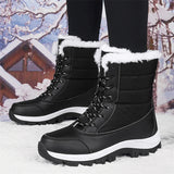 Women's Winter Fashion Non-Slip Warm Plush Windproof Long Boots