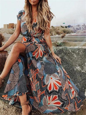 Women's Boho Style Tropical Dresses