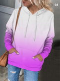 Women's Trendy Gradient Color Oversized Pullover Hoodies