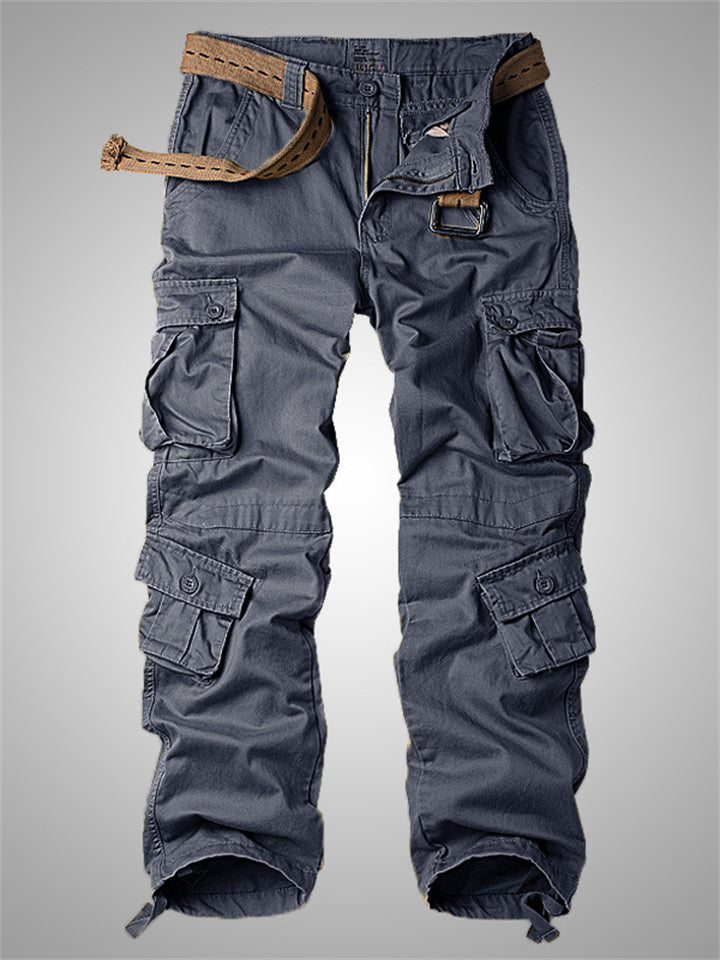 Autumn Multi Pockets Pure Cotton High Quality Cargo Pants for Men