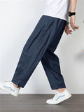 Casual Straight Leg Comfortable Linen Business Ultra-Thin Pants