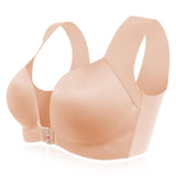 Comfortable Front Closure Seamless Wireless Bras - Blue