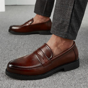 Men's British Gentleman Upper Hollow Out Design Business Shoes