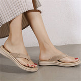 Breathable Soft Sole Solid Color Flip-Flops