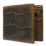 Unique Design Leather Outdoor Trend Crocodile Pattern Wallet