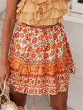 Trendy Bohemian Style Printed Skirts