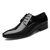 Men's Formal Crocodile Printed Non Slip Cozy Dress Shoes for Prom