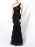 Gorgeous Sequined Mermaid Tulle Dress for Dinner Party