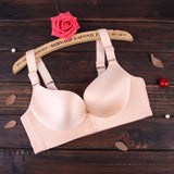 Women's Super Comfy Wireless Front Button Closure Soft Bras -Pink