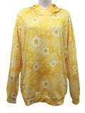 Tie-Dye Daisy Floral Print Pullover Hoodie