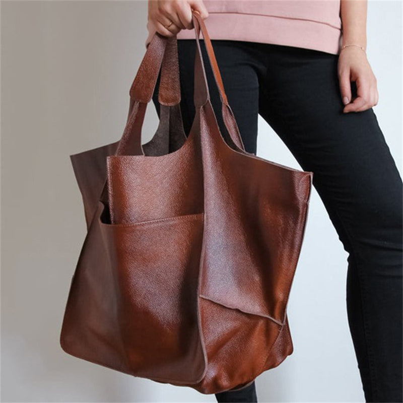Women's Vintage Large Capacity One-Shoulder Tote Bag