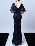 Stunning Sequined Illusion Neckline Mother of the Groom Dresses