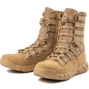 Men's Lightweight High Top Outdoor Lace Up Military Combat Boots