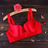Women's Super Comfy Wireless Front Button Closure Soft Bras -Gray