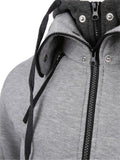 Ultra Warm Front Zip Up Collar Pocket Hooded Sweatshirt