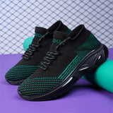 Men's Fashion Casual Breathable Woven Running Sneakers
