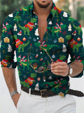 Button Up Christmas Shirts for Men