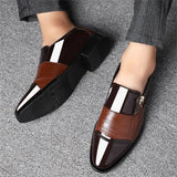 Men's Slip-on Pointed Toe Business Dress Shoes