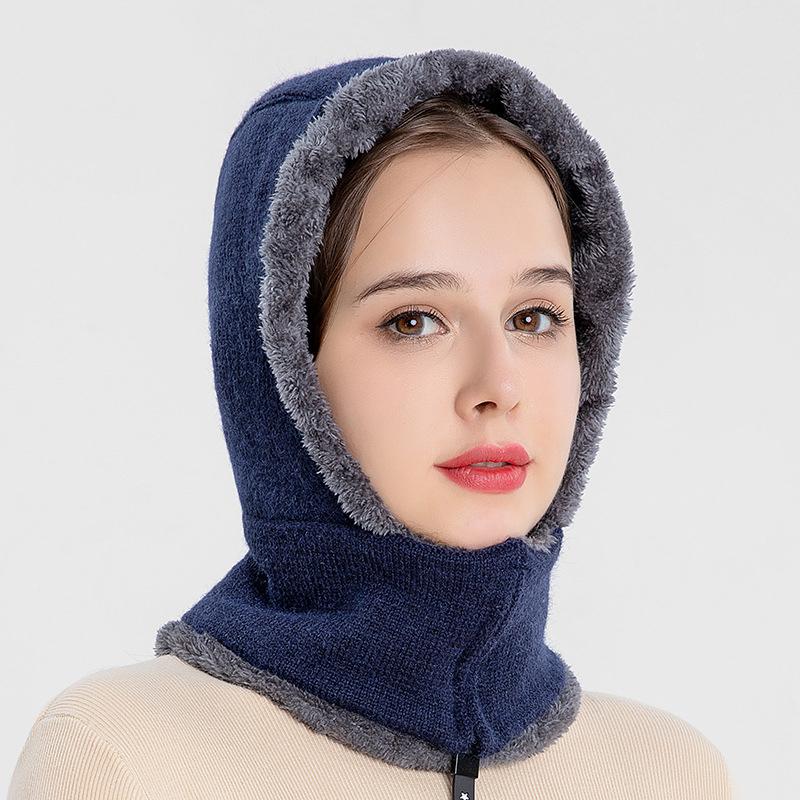Winter Comfy Casual Thermal Outdoor Knitted Zipper Hats