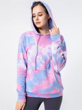 Stylish Plus Size Ladies Tie Dye Cotton Hoodies