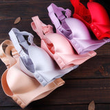 Women's Super Comfy Wireless Front Button Closure Soft Bras -Gray