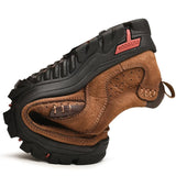 Men's Breathable Genuine Leather Handmade Walking Shoes