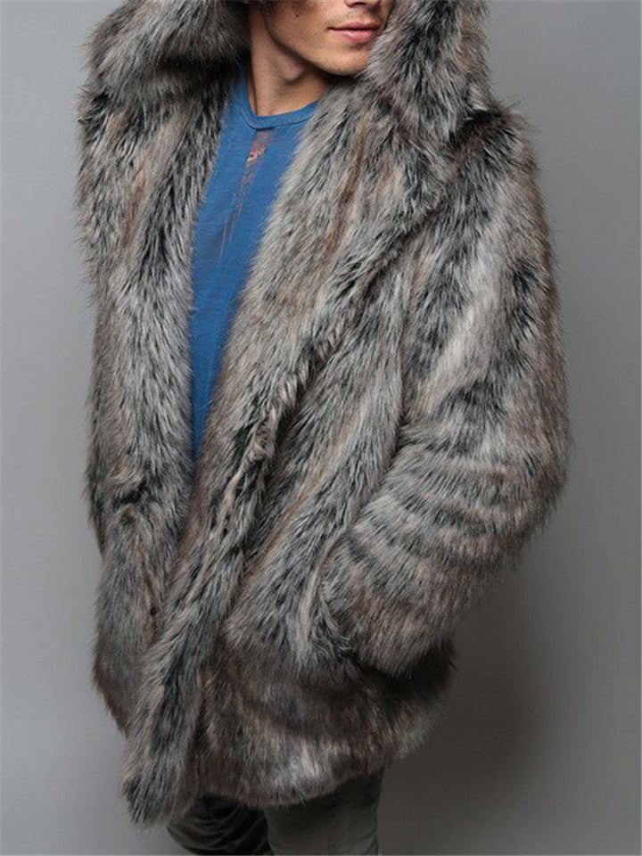 Men's Winter Trendy Thermal Mink Fur Coat