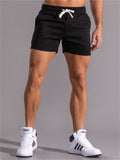 Men's Summer Super Soft Fitness Loose Elastic Waist Cotton Shorts
