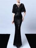 Stunning Sequined Illusion Neckline Mother of the Groom Dresses