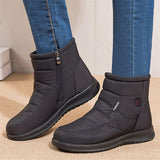 Winter Flat Heel Keep Warm Waterproof Ankle Boots for Women