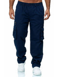 Casual Multi-Pocket Loose Straight-Leg Outdoor Fitness Cargo Pants