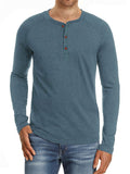 Casual Daily Wear Round Collar Long Sleeve Undershirts T-shirts For Men