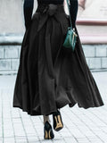 Fashion Elegant Bowknot Pleated A-Line Skirt