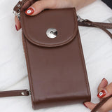 Vintage PU Universal Shoulder Phone Bag