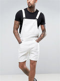 Fashion Retro Men's Multi-Pocket Bib Denim Jumpsuit