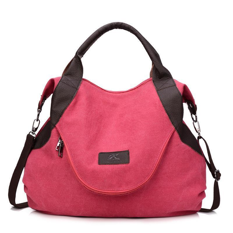 Large Pocket Casual Handbag Shoulder Cross body Canvas Bags