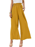 Women's Summer Ultra Soft High Waist Pockets Flowing Wide Leg Pants